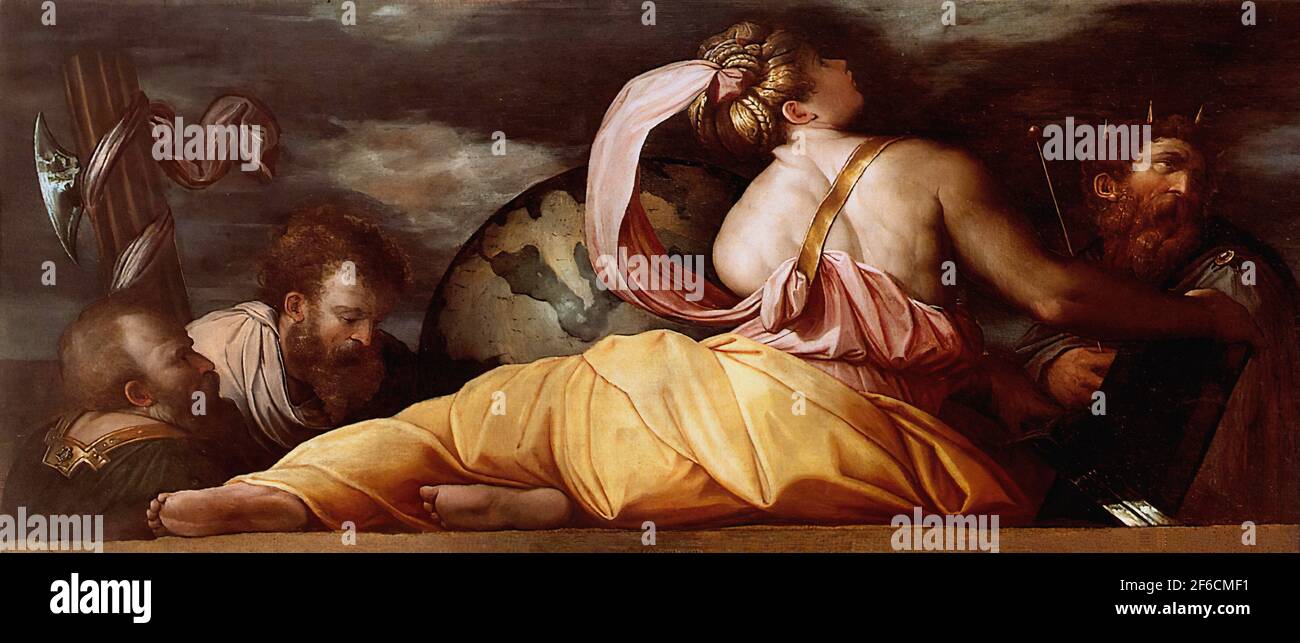 Giorgio Vasari - Geografia Allegoria Foto Stock