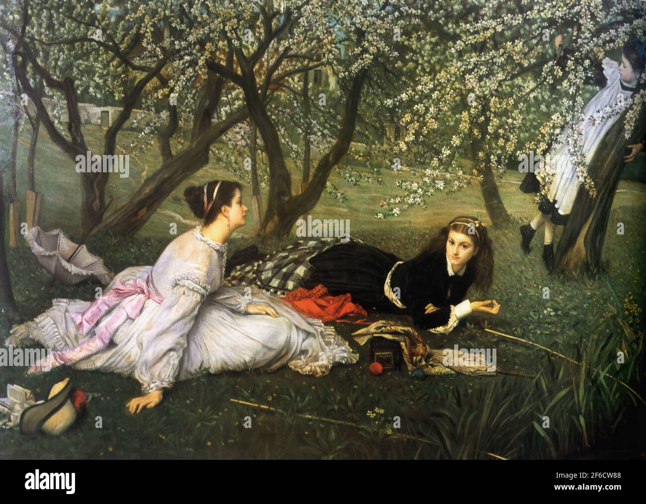 James Tissot - Primavera 1865 Foto Stock