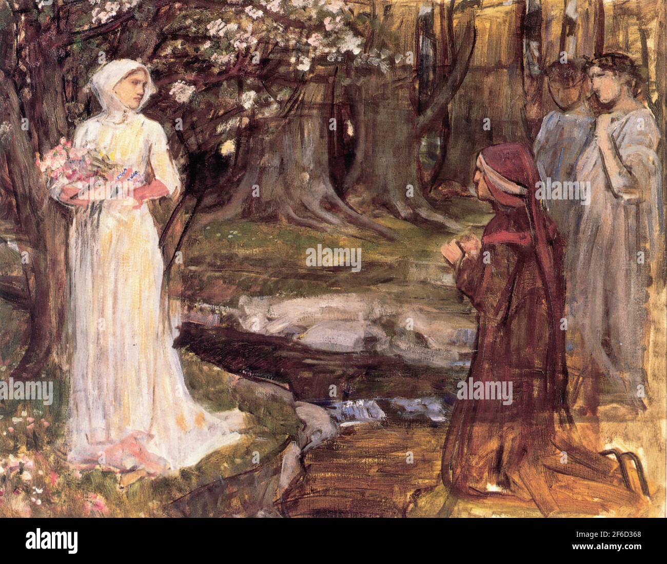 John William Waterhouse - Dante Beatrice 18 Foto Stock