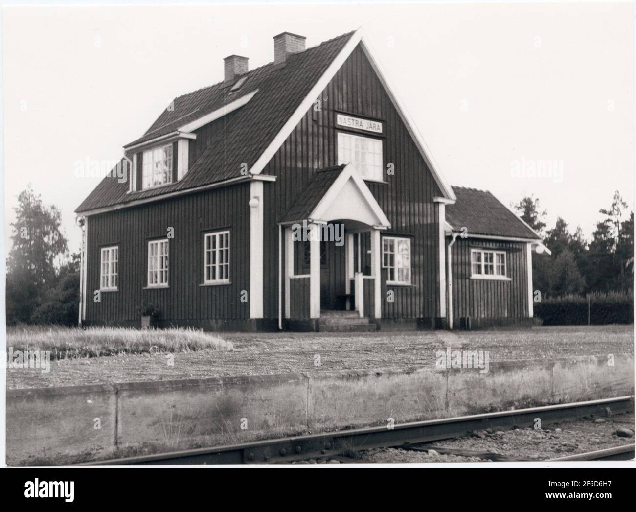 Chiusura di Bandelemnulricehamn - Jönköping.is settembre 1960. Western Jär fermata al momento in questione. Foto Stock