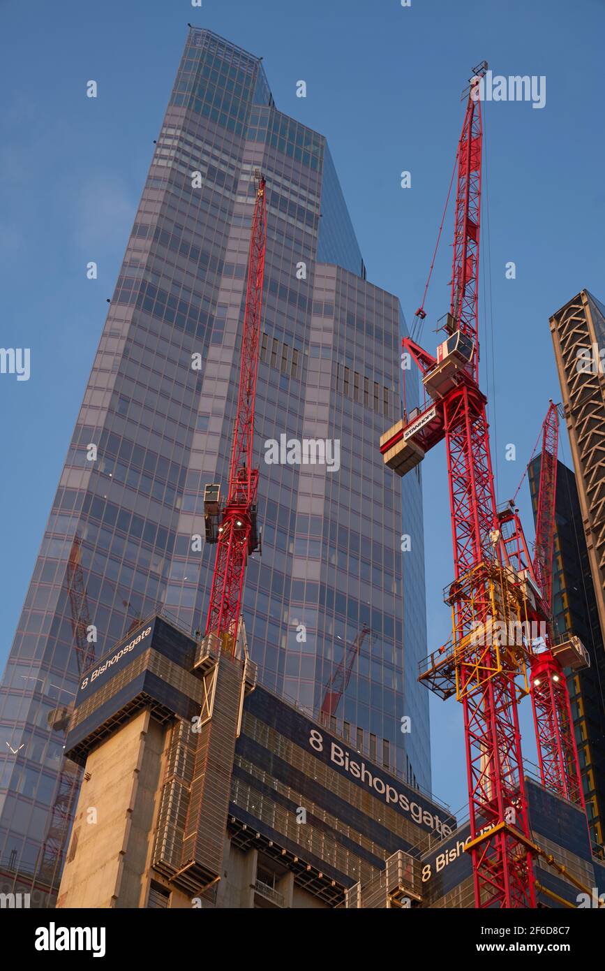 costruzione della città di londra Foto Stock