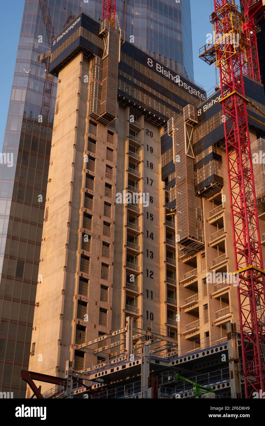 costruzione della città di londra Foto Stock