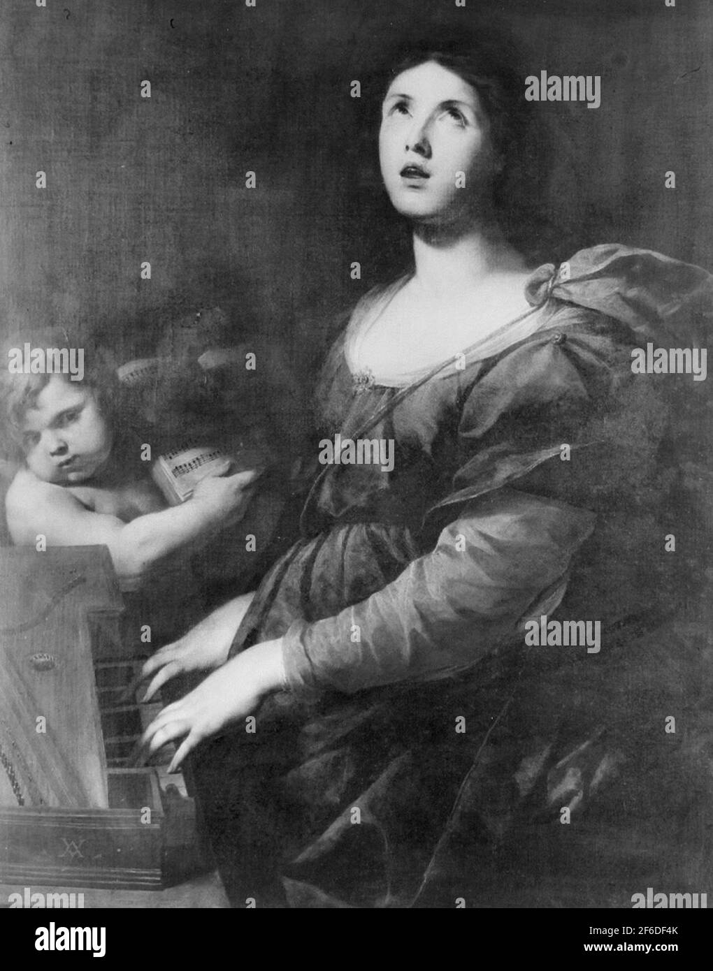 Pittura d'arte religiosa cristiana d'epoca medievale o simile Foto Stock