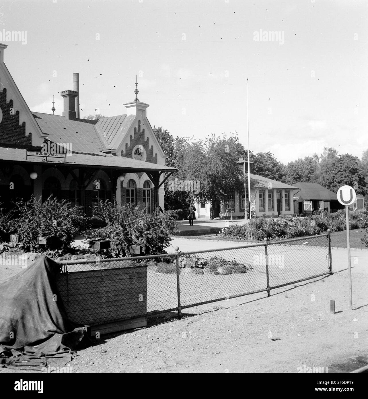 Stazione ferroviaria di Hudiksvall. Foto Stock