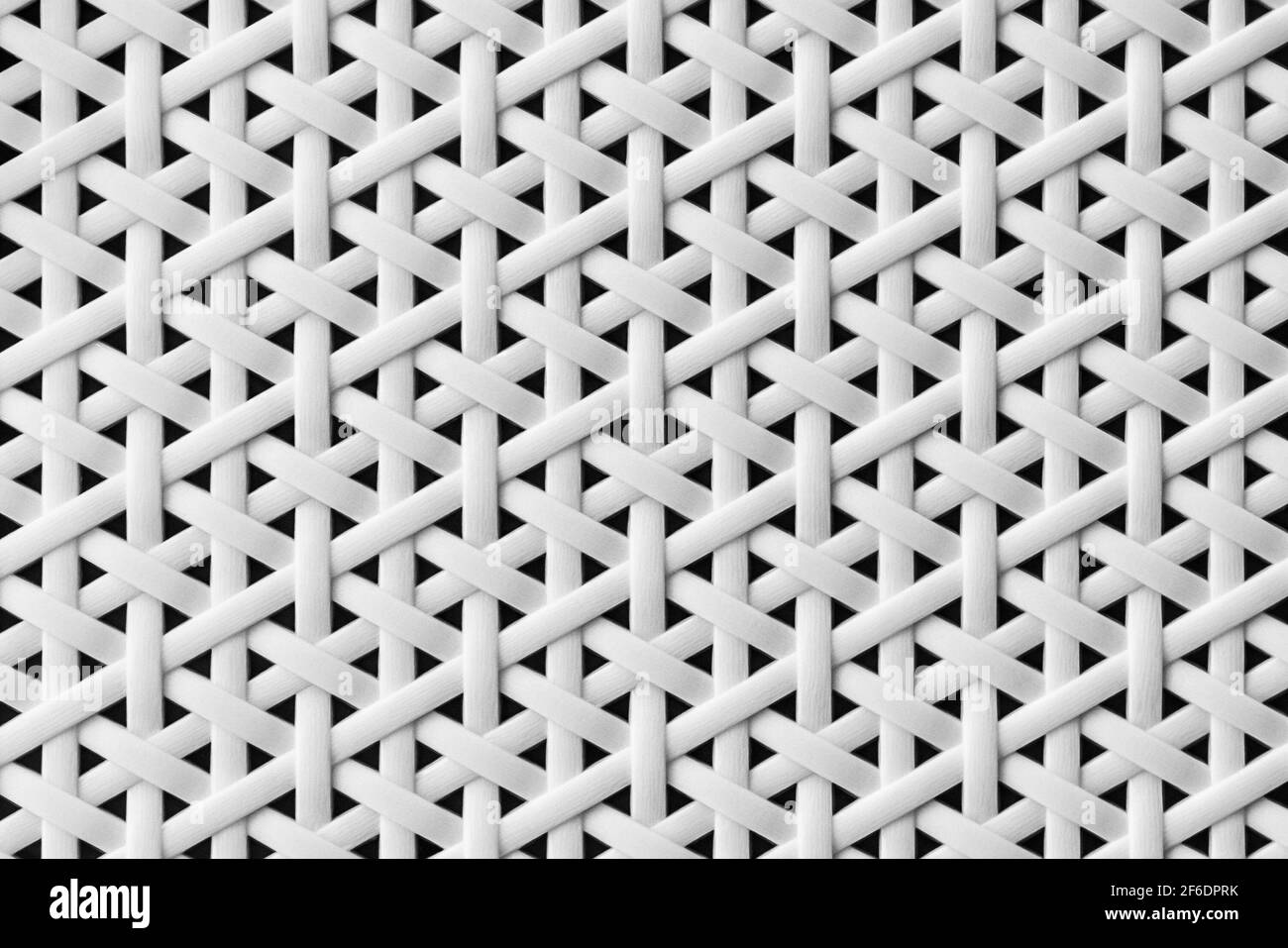 Bianco senza giunture astratto basket pattern geometrico texture sfondo parete. Foto Stock