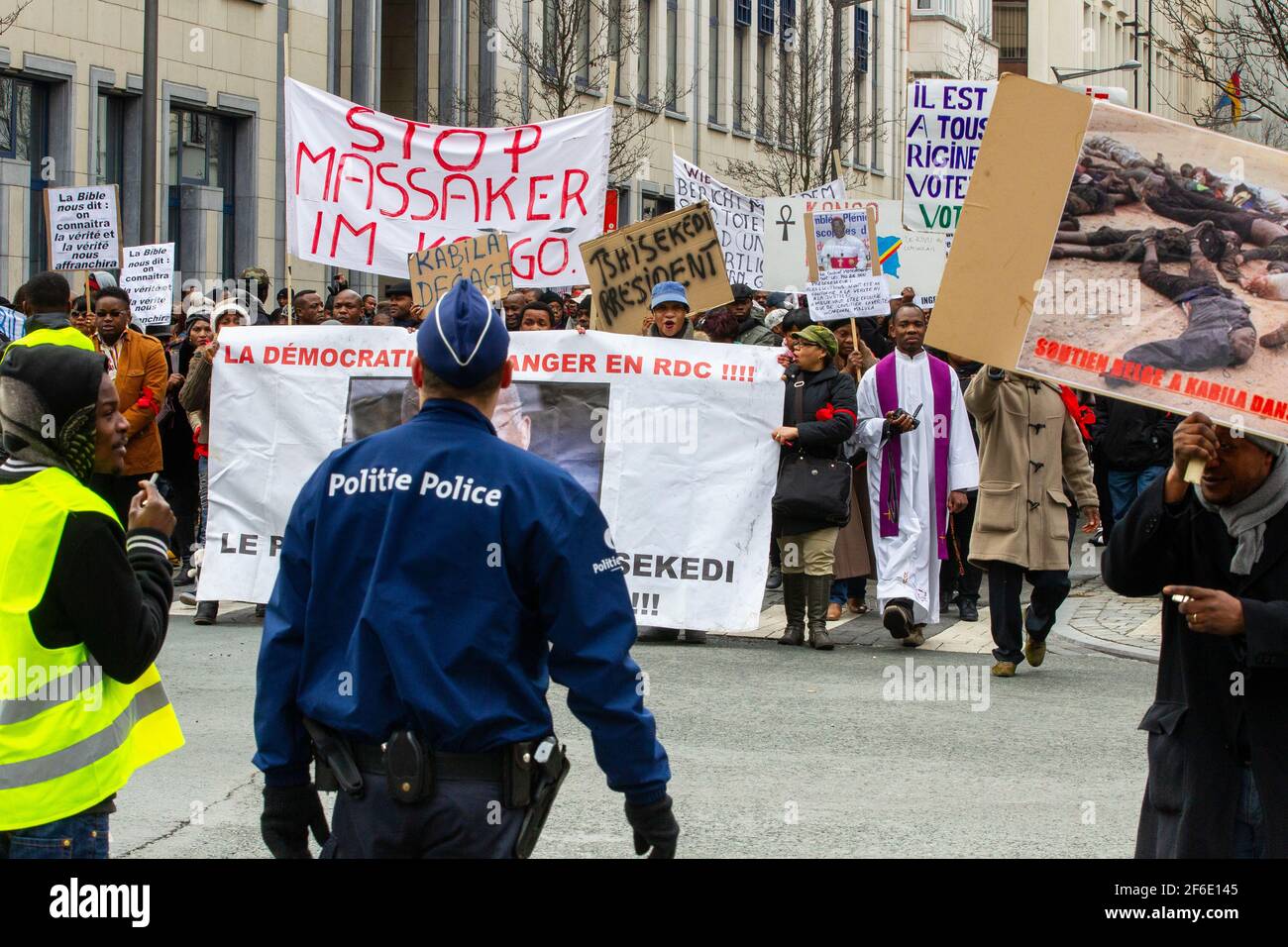 marcia di protesta Foto Stock