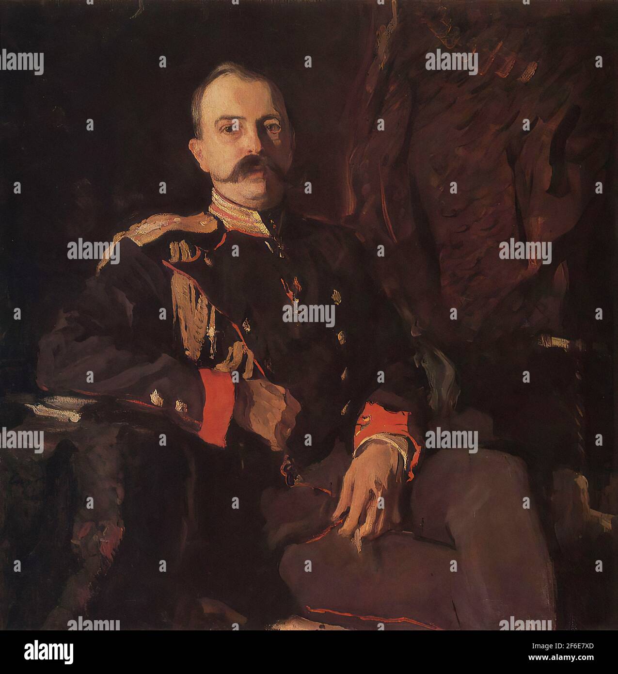 Valentin Serov - Ritratto Granduca Georgy Mikhailovich 1901 Foto Stock