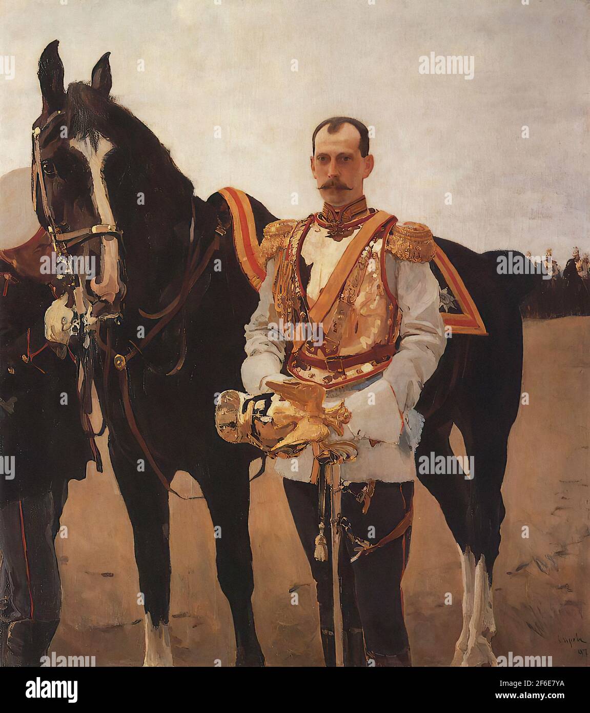 Valentin Serov - Ritratto granduca Paul Alexandrovich 1897 Foto Stock
