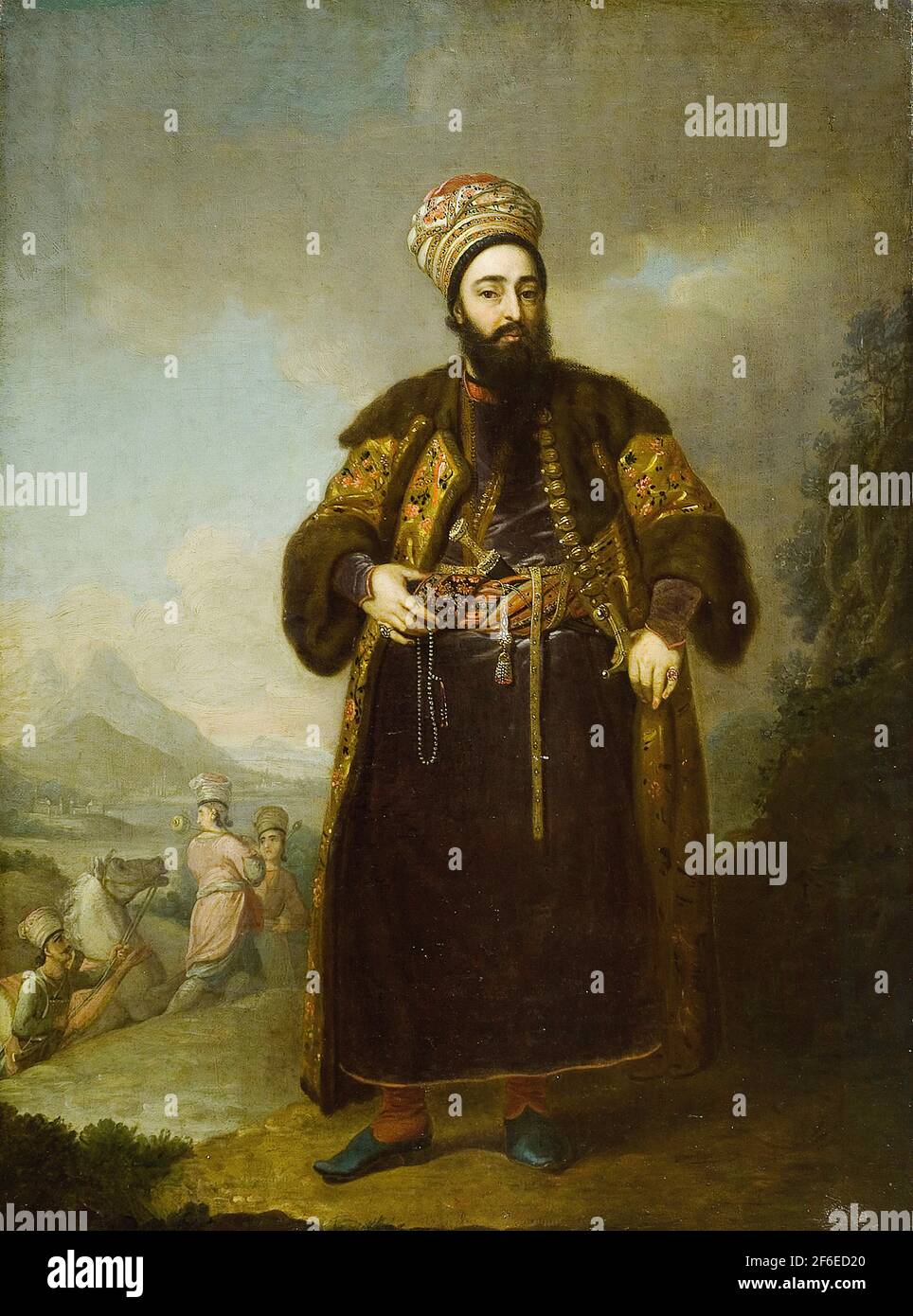 Vladimir Borovikovski - Ritratto Murtaz Kuli Khan Brother AG Mahommed Scià persiana 1796 Foto Stock