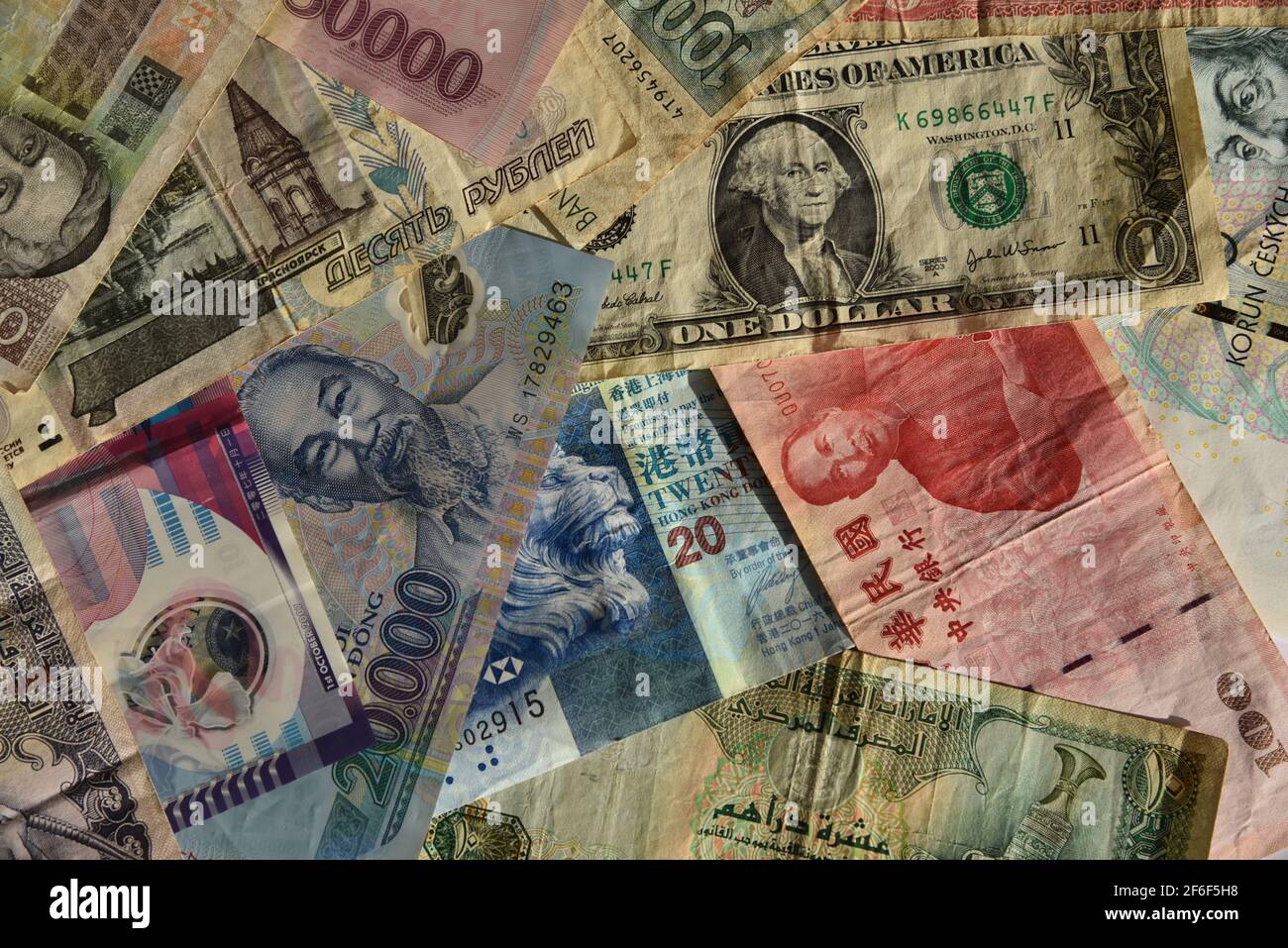banconote estere Foto Stock