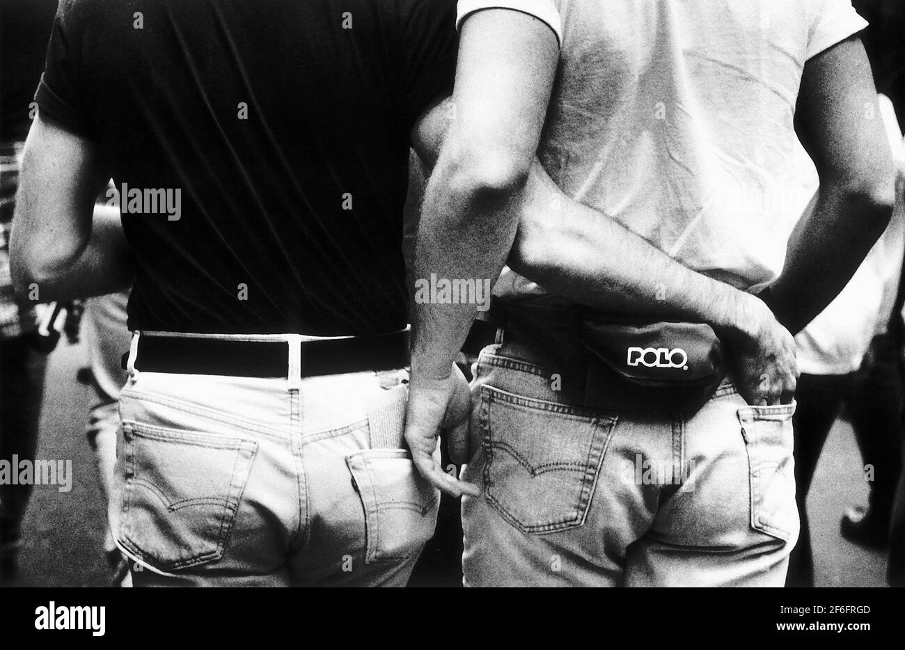 Gay Men alla dimostrazione di Gay Pride a Londra Foto Stock