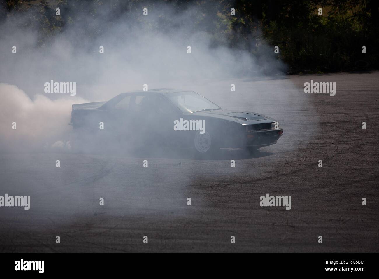 Drifting a Naperville Dragway Foto Stock