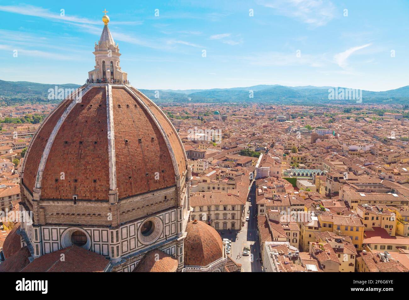 L'Italia, Toscana, Firenze.Piazza del Duomo e Cattedrale di Santa Maria del Fiore Foto Stock