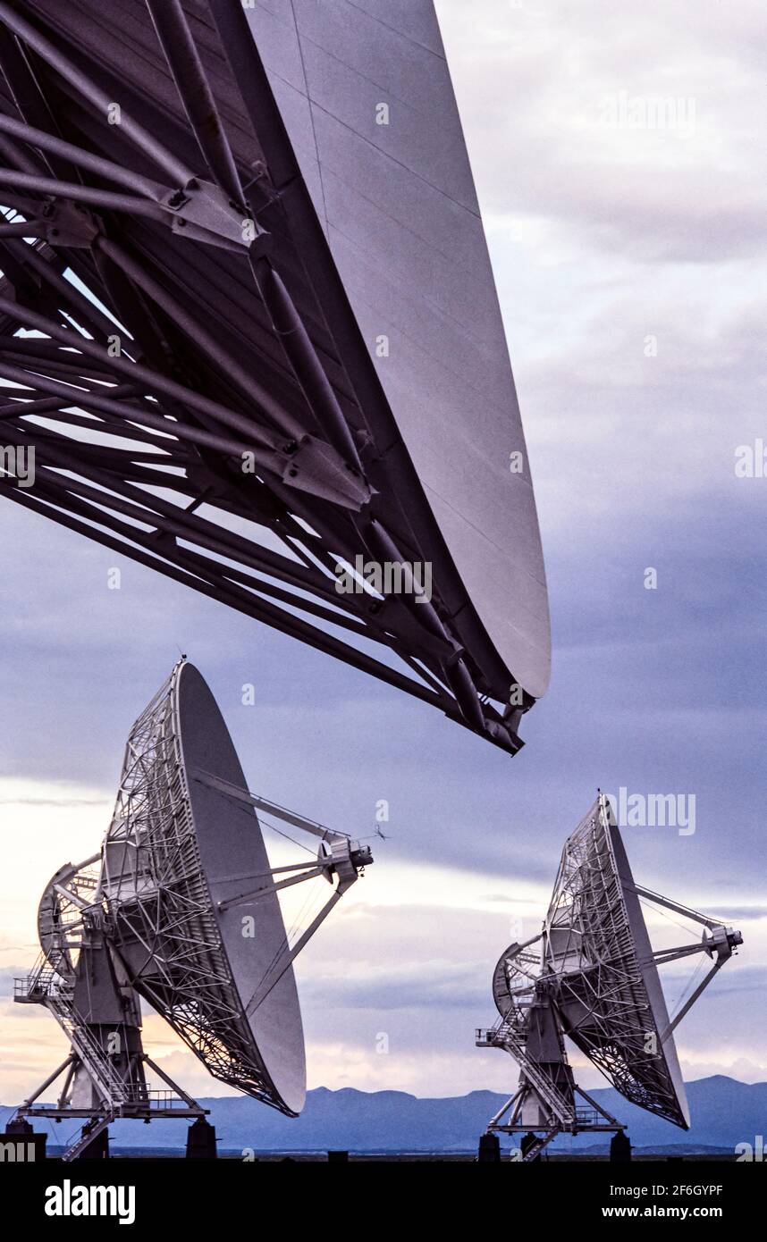 Stati Uniti, nuovo Messico, Socorro, radio telescopi a Karl G. Jansky molto grande array Foto Stock
