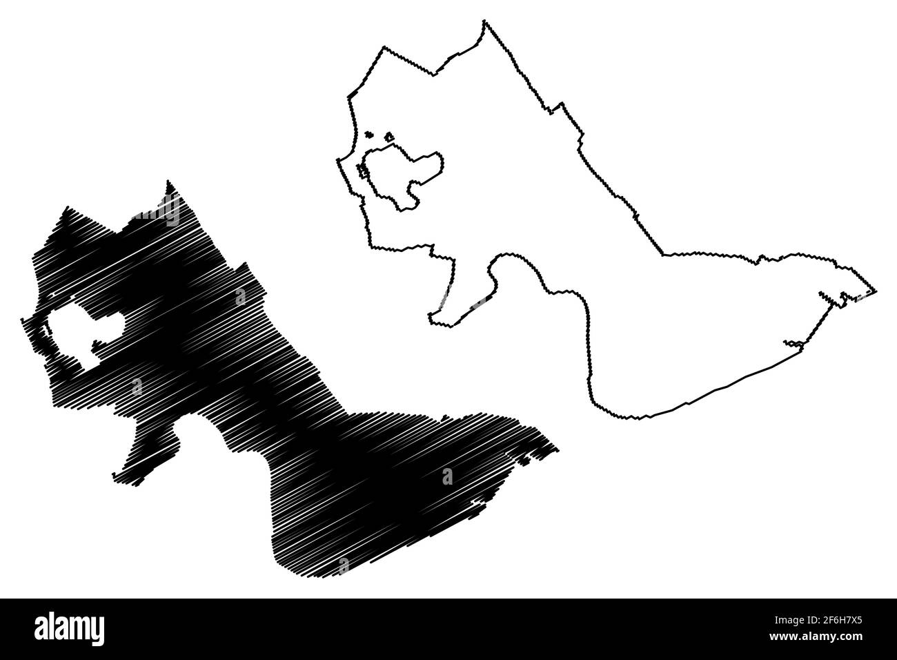 Cambridge City, Massachusetts (città degli Stati Uniti, Stati Uniti d'America, città degli stati uniti) mappa vettoriale illustrazione, scrimble sketch Città di Cambridge ma Illustrazione Vettoriale