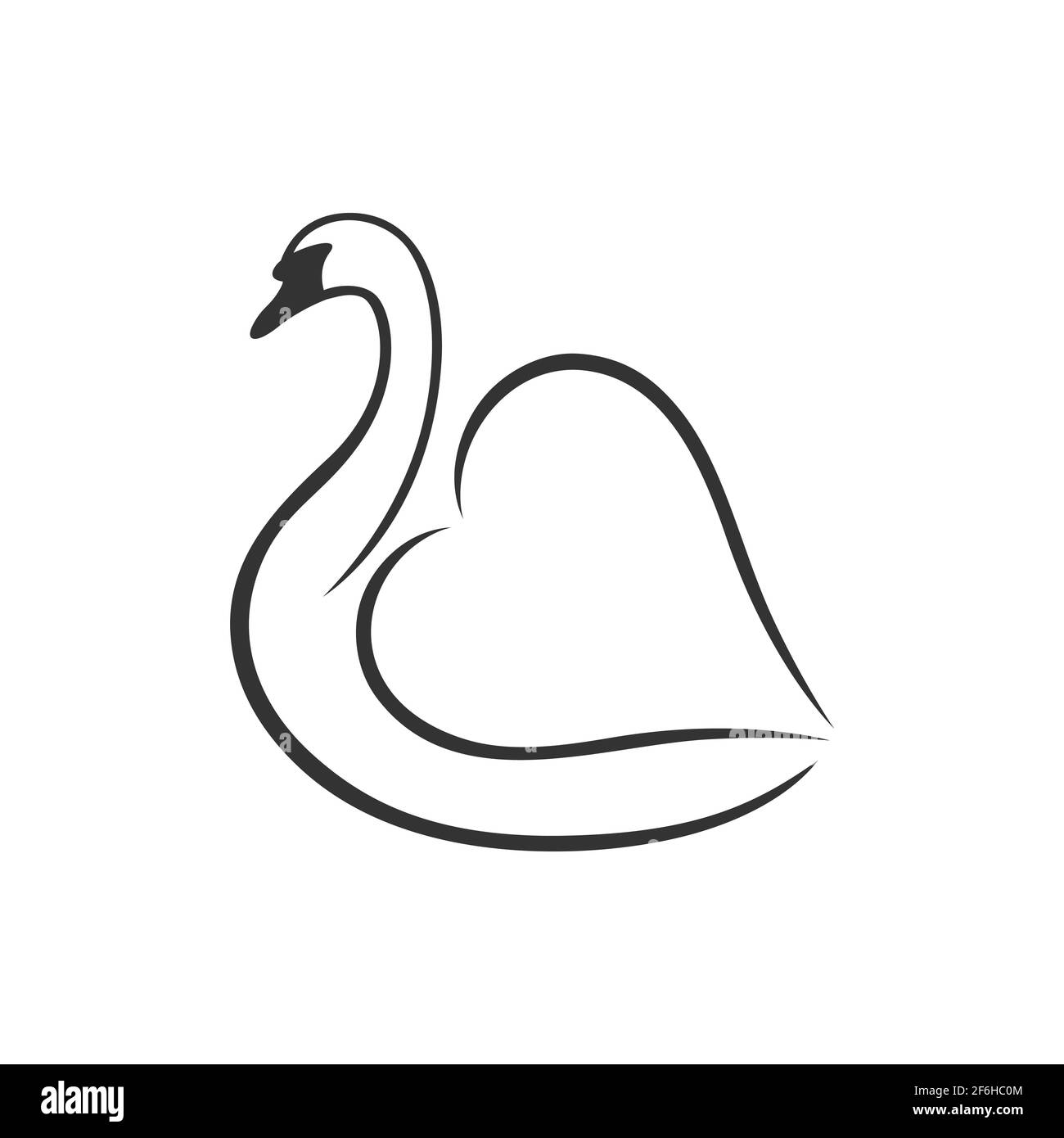 Logo Swan, illustrazione vettoriale Illustrazione Vettoriale