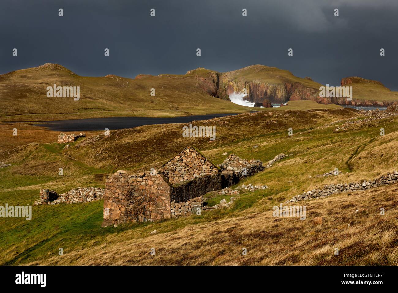 I prosciutti del nord di Roe; Shetland; Regno Unito Foto Stock