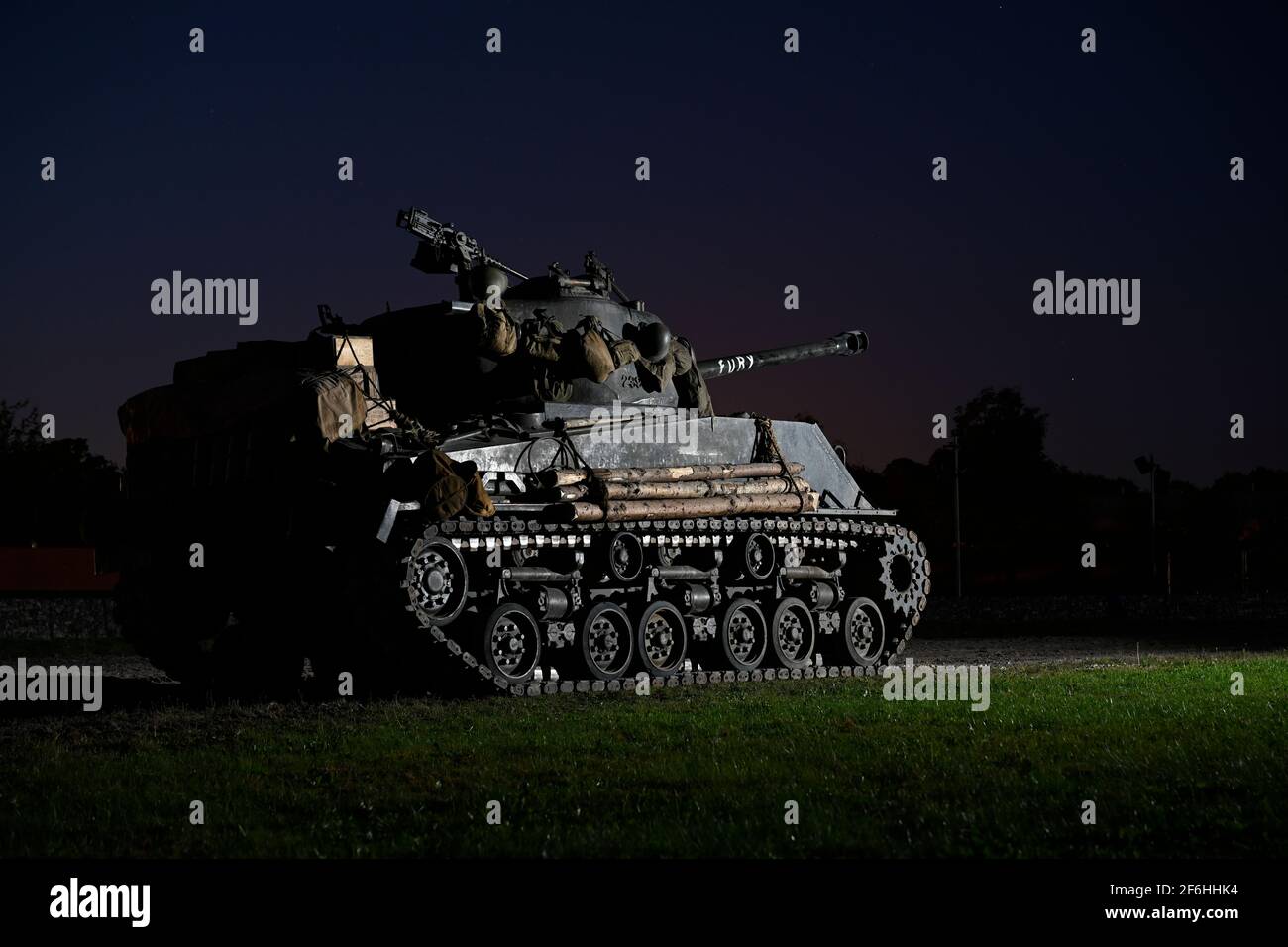 Sherman Tank "Fury" Foto Stock
