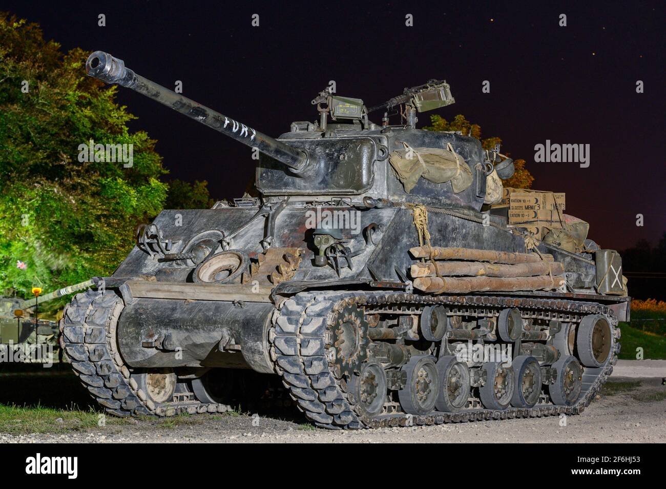Sherman Tank "Fury" Foto Stock