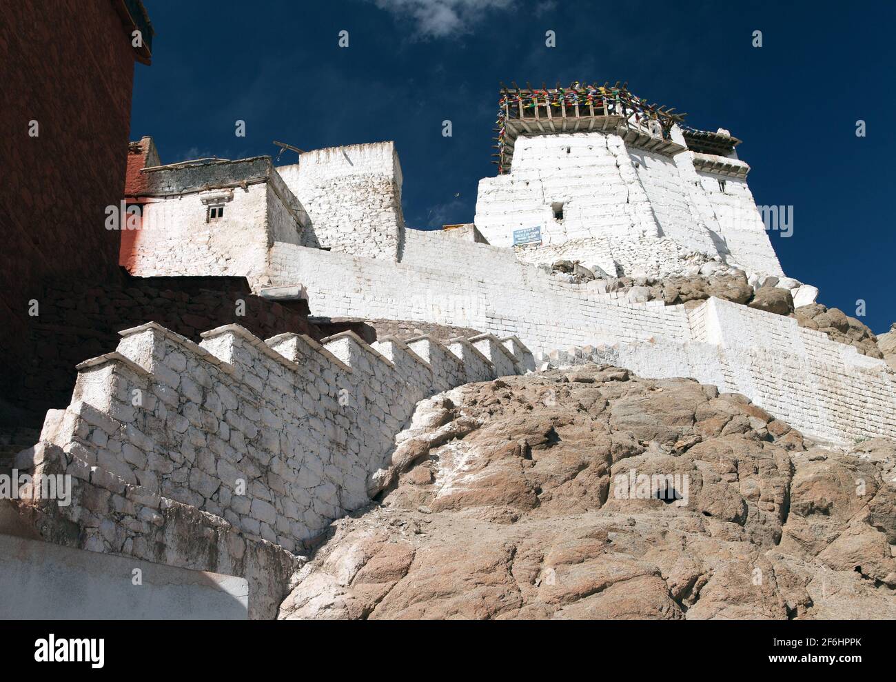 Nambyal Tsemo Gompa - Leh - Ladakh - Jaammu e. Kashmir - India Foto Stock