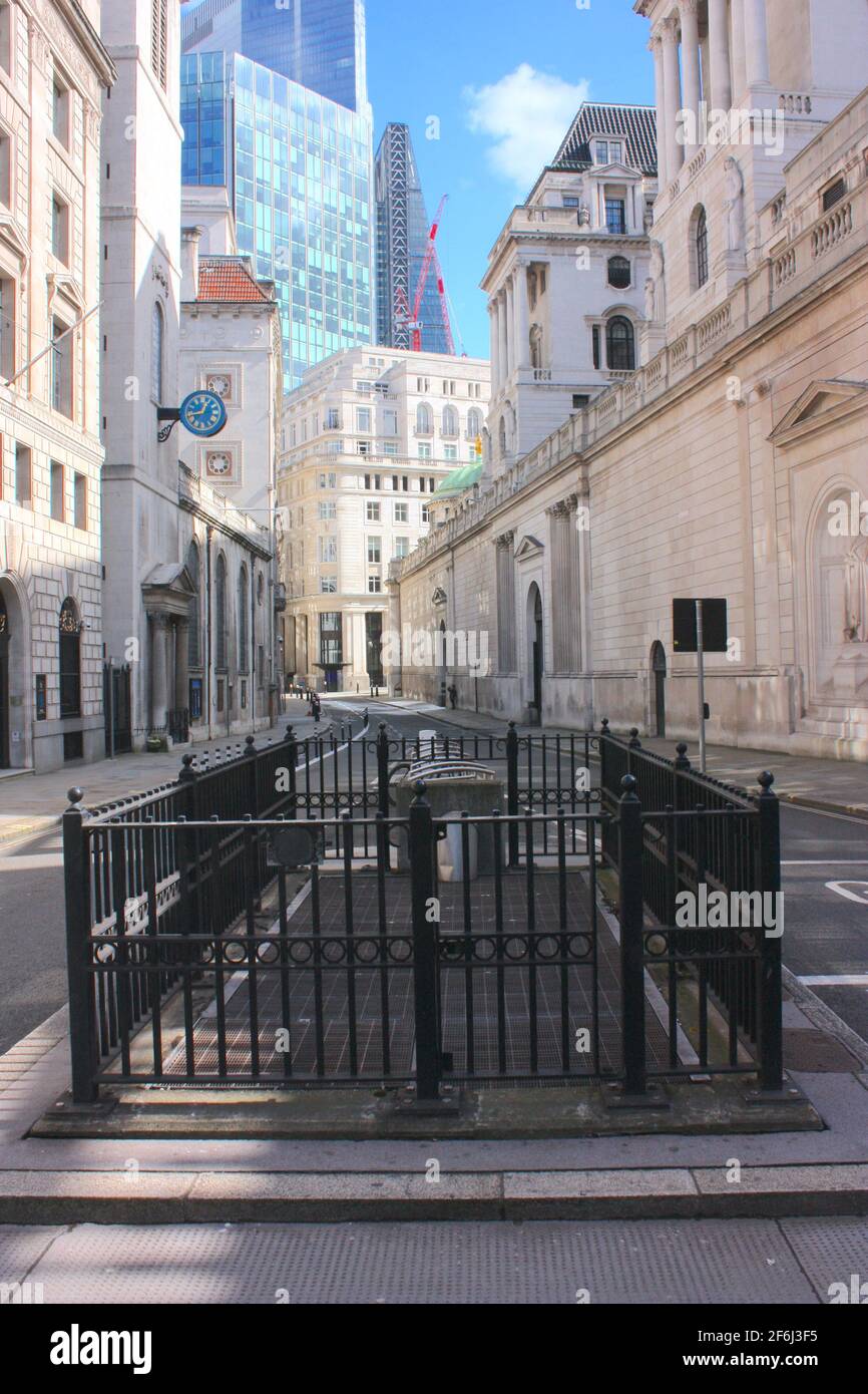 Lothbury, città di Londra Foto Stock