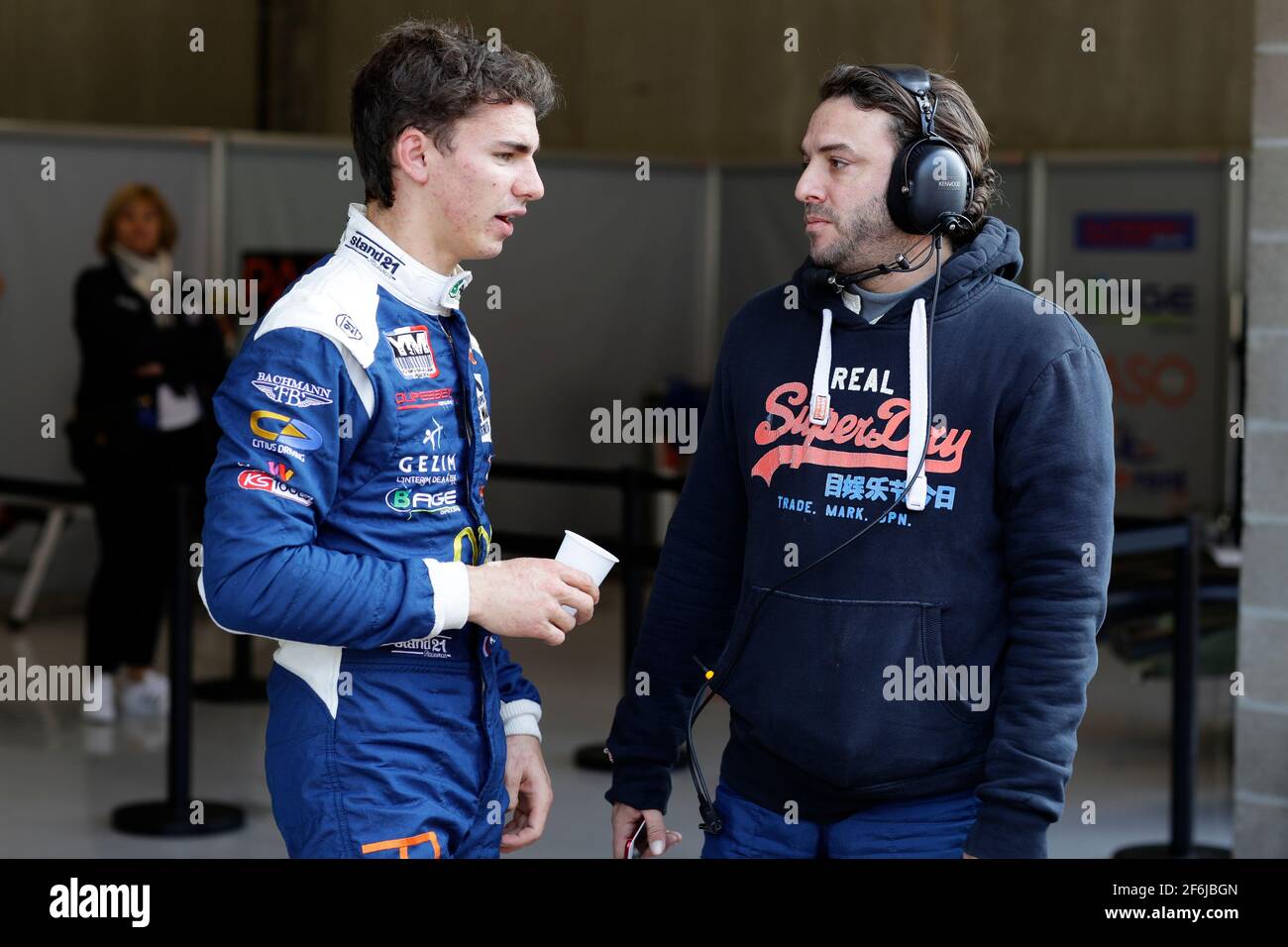 JUNG Antoine (fra), Ligier JS P3 Nissan team M.Racing YMR, ambiance portrait RICCI Romano (fra), Ligier JS P3 Nissan team M.Racing YMR, ambiance portrait durante la ELMS European le Mans Series 2017 a Spa Francorchamps, Belgio, dal 22 al 24 settembre - Foto Frederic le Floc'h / DPPI Foto Stock