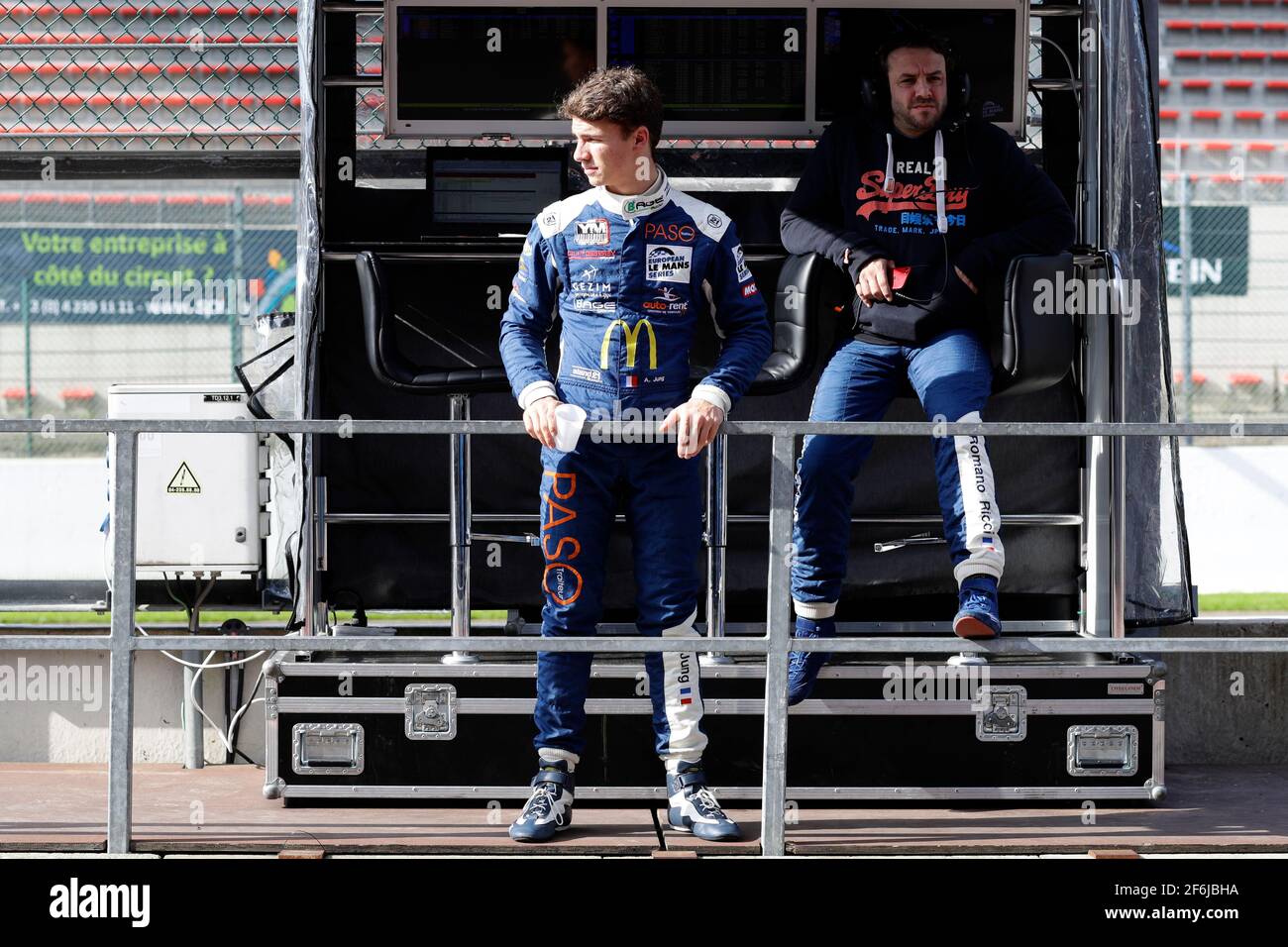 JUNG Antoine (fra), Ligier JS P3 Nissan team M.Racing YMR, ambiance portrait RICCI Romano (fra), Ligier JS P3 Nissan team M.Racing YMR, ambiance portrait durante la ELMS European le Mans Series 2017 a Spa Francorchamps, Belgio, dal 22 al 24 settembre - Foto Frederic le Floc'h / DPPI Foto Stock