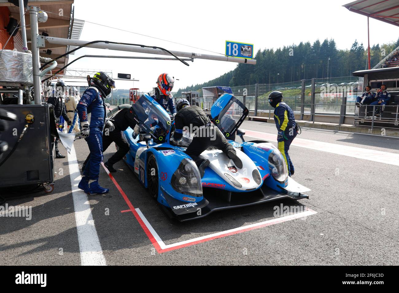 18 COUGNAUD Alexandre (fra), JUNG Antoine (fra), RICCI Roman (fra), Ligier JS P3 Nissan team M.Racing YMR, azione durante la ELMS European le Mans Series 2017 a Spa Francorchamps, Belgio, dal 22 al 24 settembre - Foto Frederic le Floc'h / DPI Foto Stock