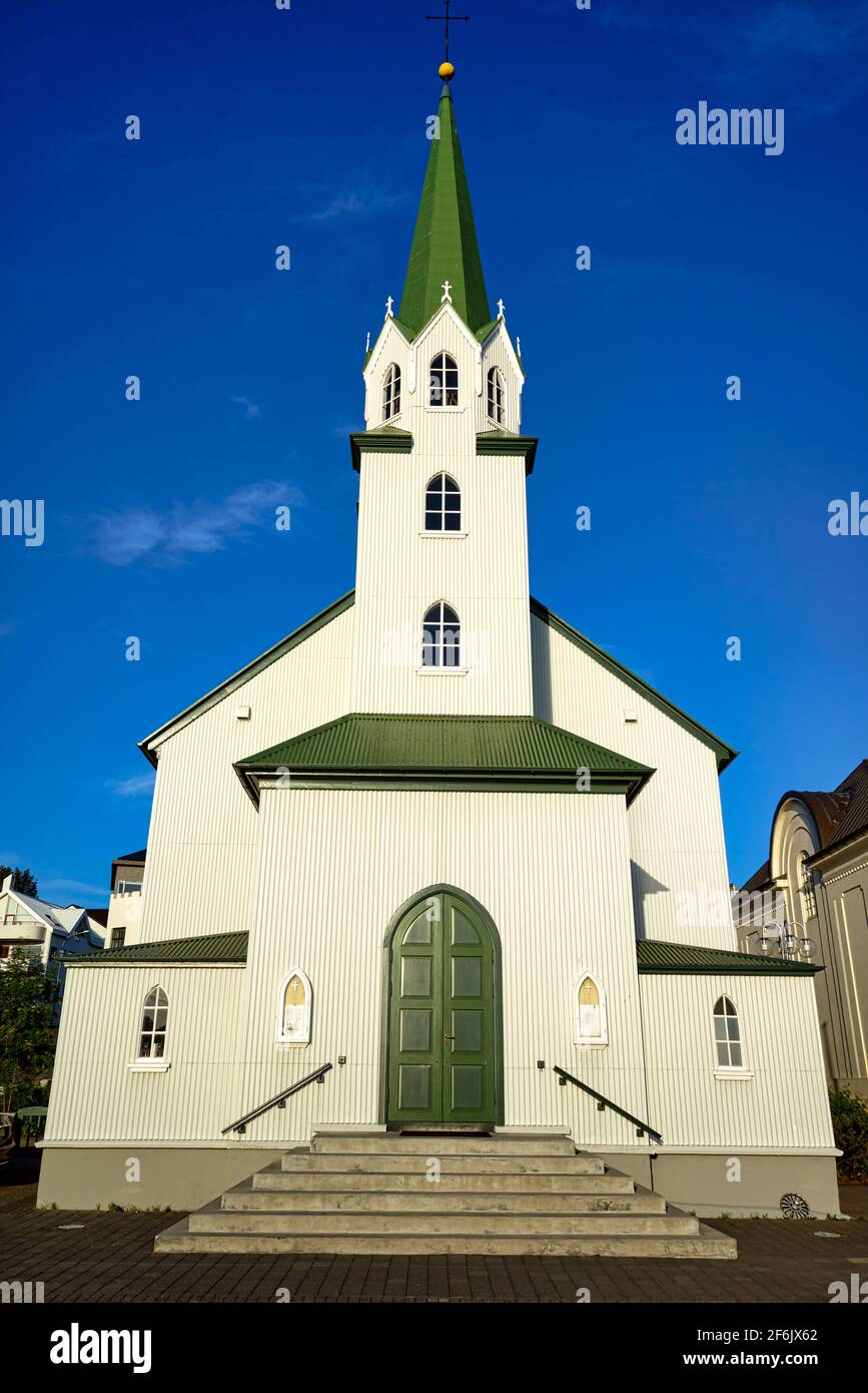 Frikirkjan Reykjavik Chiesa luterana. Islanda Foto Stock