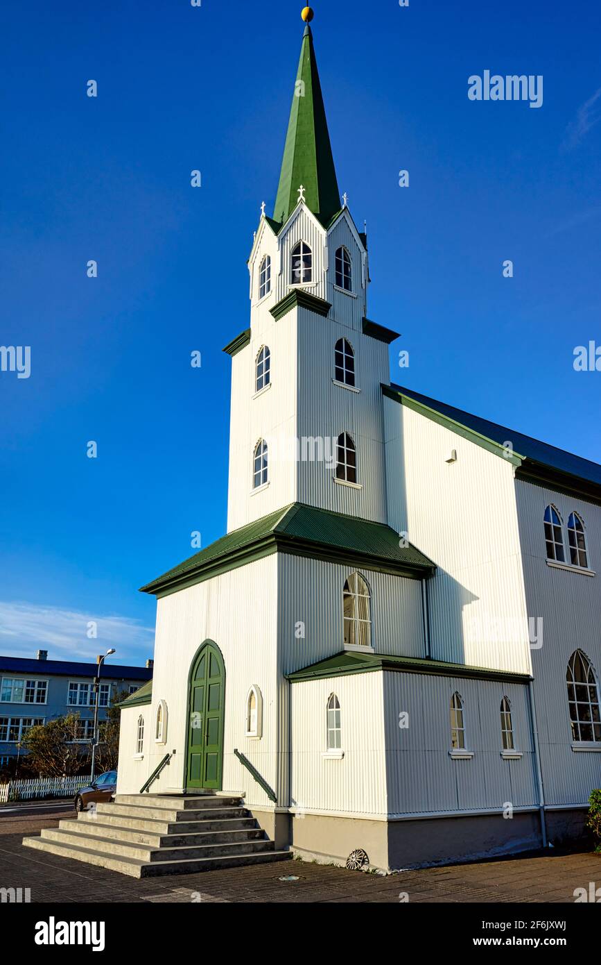 Frikirkjan Reykjavik Chiesa luterana. Islanda Foto Stock