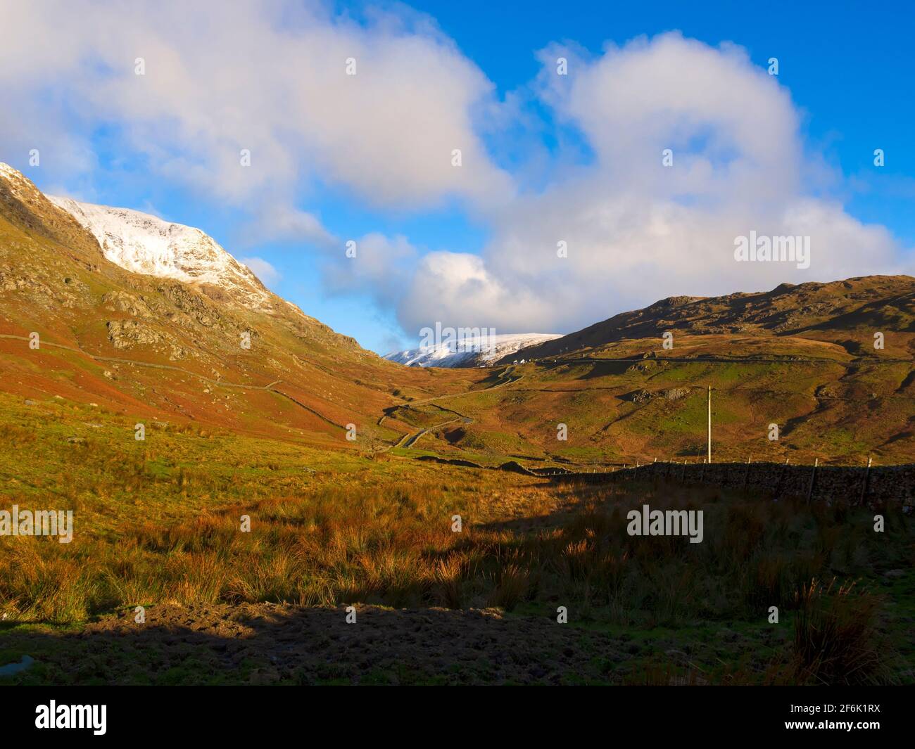 La lotta, Ambleside a Passo Kirkstone, Lake District National Park, Cumbria Foto Stock