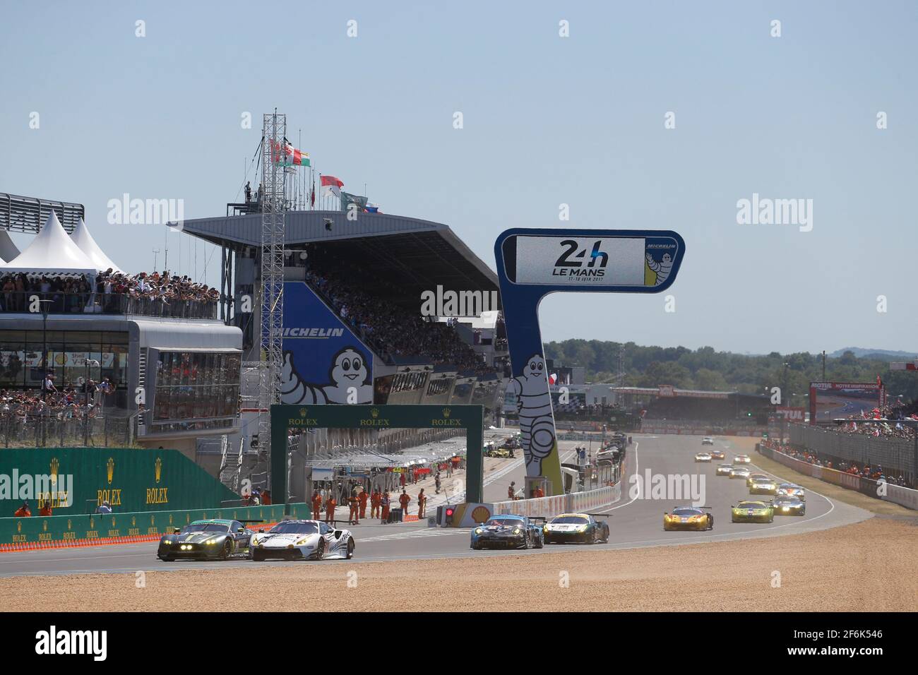 62 MAC NEIL Cooper (usa), SWEEDLER William (usa), BELL Townsend (usa), Ferrari 488 GTE team Scuderia corsa, azione durante la sfilata 2017 le Mans 24 ore e gara, dal 16 al 18 giugno sul circuito di le Mans, Francia - Foto François Flamand / DPPI Foto Stock