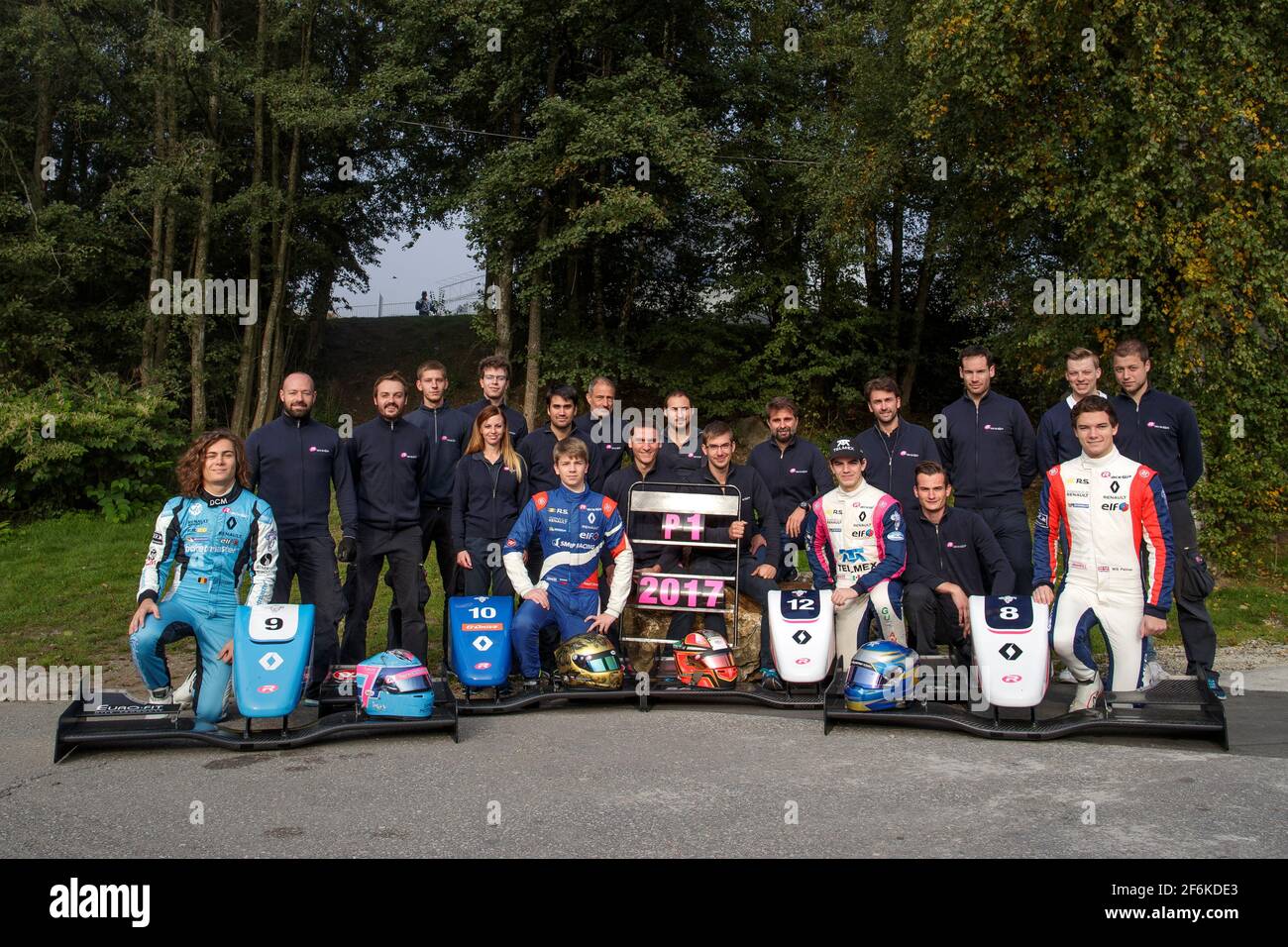 Team R-ACE GP durante la Formula Renault 2.0 2017 a Spa Francorchamps, Belgio, dal 22 al 24 settembre - Foto Frederic le Floc'h/DPPI Foto Stock