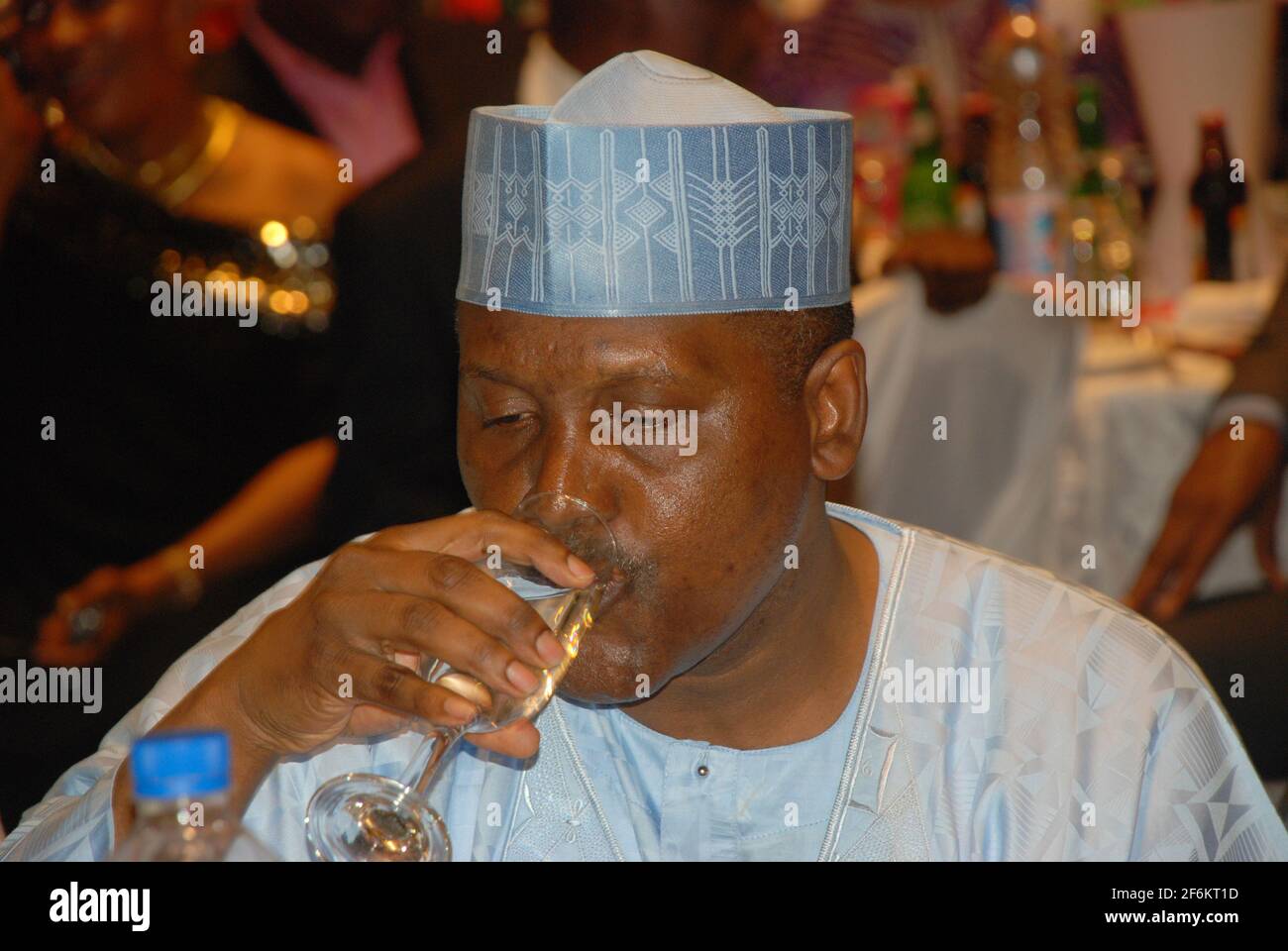 Aliko Dangote, magnate miliardario nigeriano, la persona più ricca d'Africa. Foto Stock