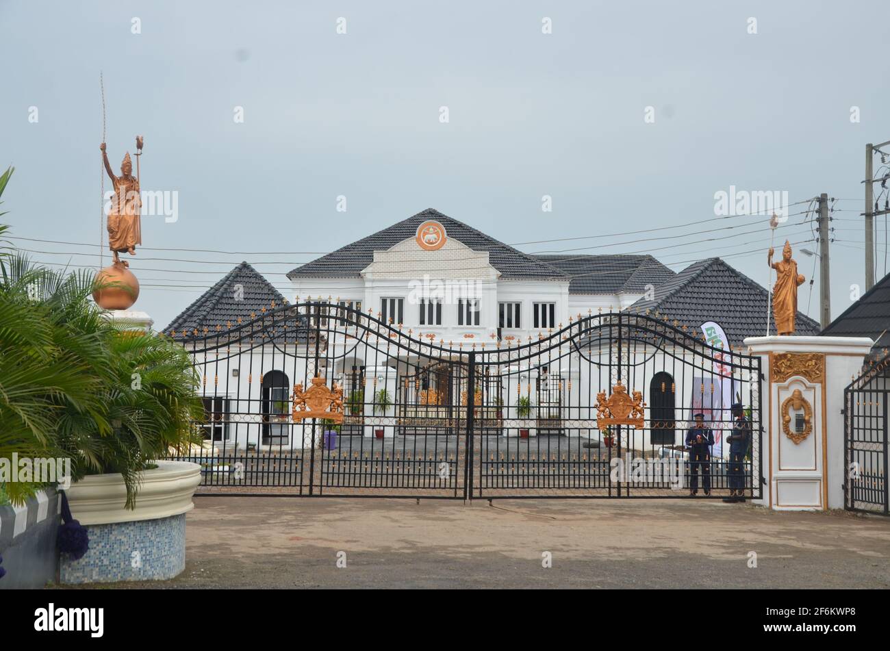 Ooni del Palazzo di Ife, Stato di Osun, Nigeria. Foto Stock