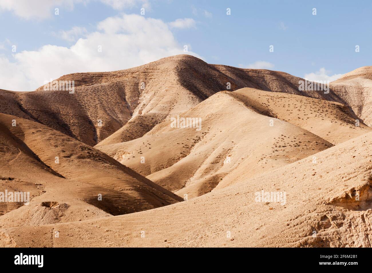 Israele, deserto di Negev, arido paesaggio desertico Foto Stock