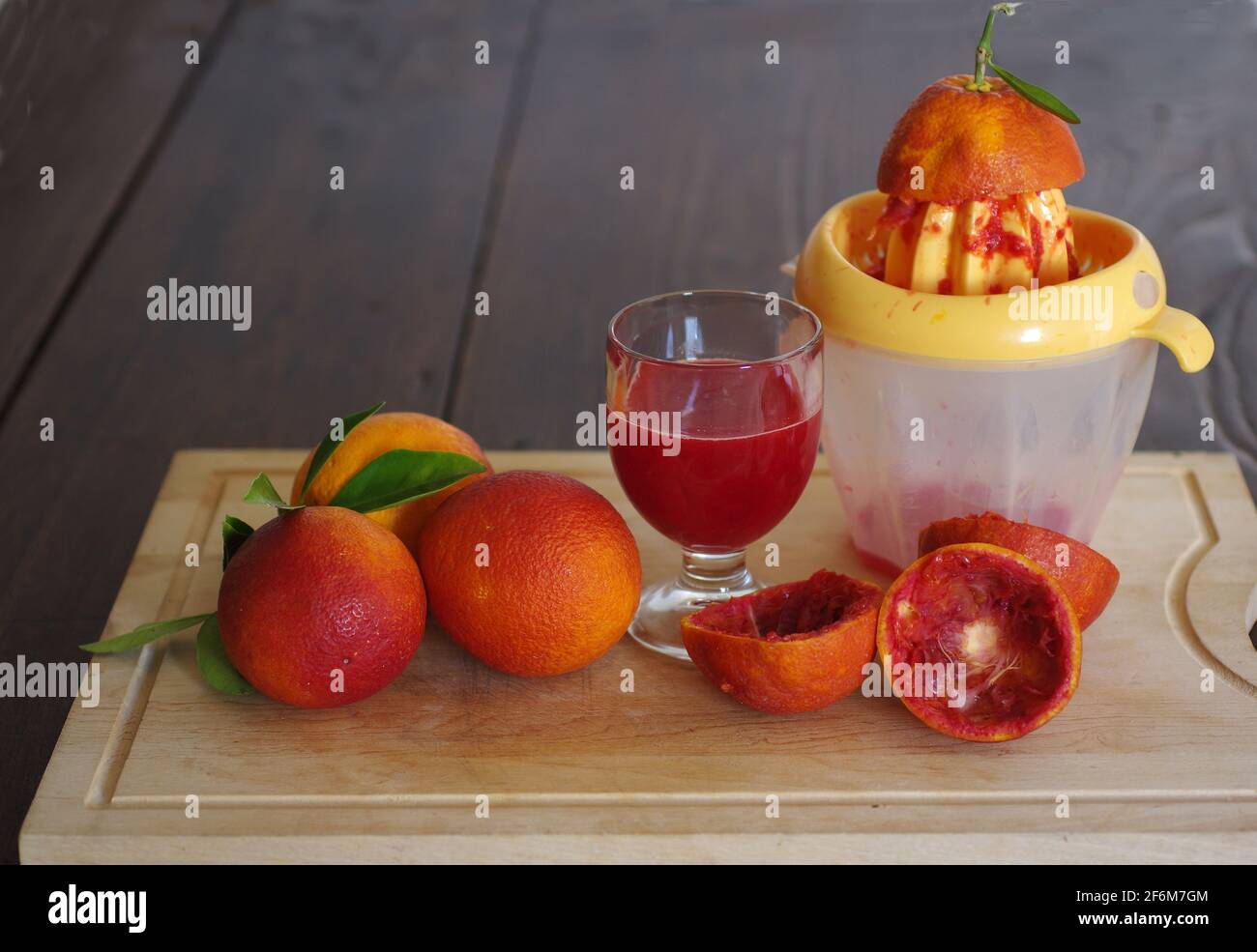 Succo di arance di sangue Foto Stock
