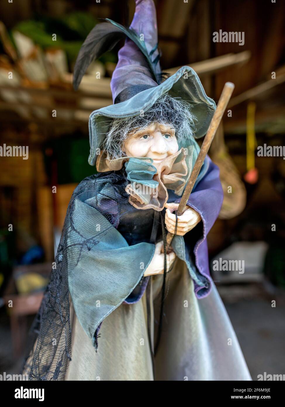 Una bambola strega UK Foto Stock