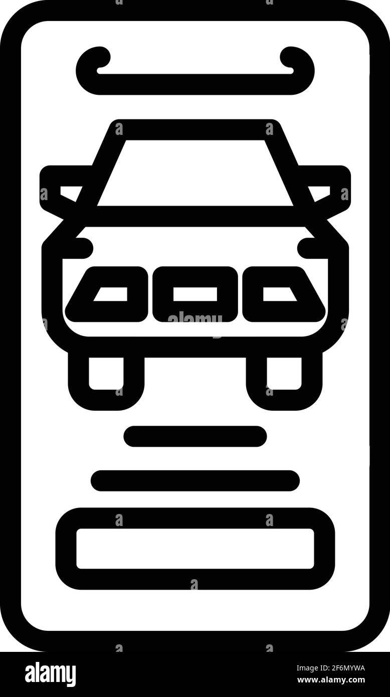 Icona di acquisto di auto online. Profilo vettore online di acquisto auto icona per web design isolato su sfondo bianco Illustrazione Vettoriale