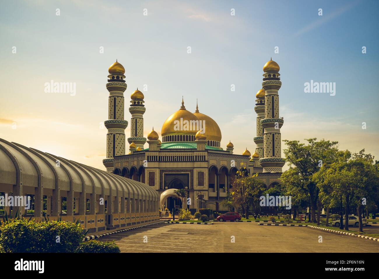 Jamé ASR Hassanil Bolkiah Moschea a Bandar seri Begawan, brunei Foto Stock