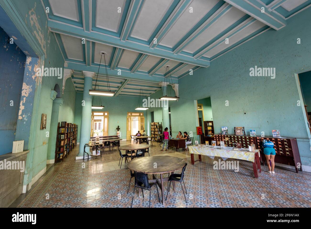 Vita quotidiana nella città di Santa Clara, Villa Clara, Cuba, anno 2016 Foto Stock