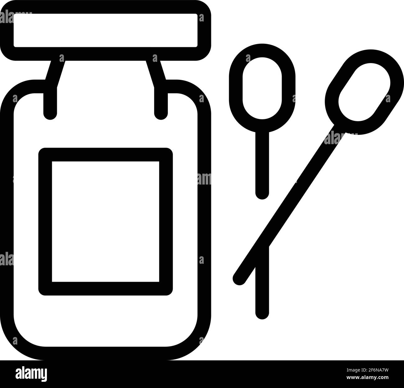 Icona degli strumenti di analisi. Strumenti di analisi del contorno icona vettoriale per il web design isolata su sfondo bianco Illustrazione Vettoriale