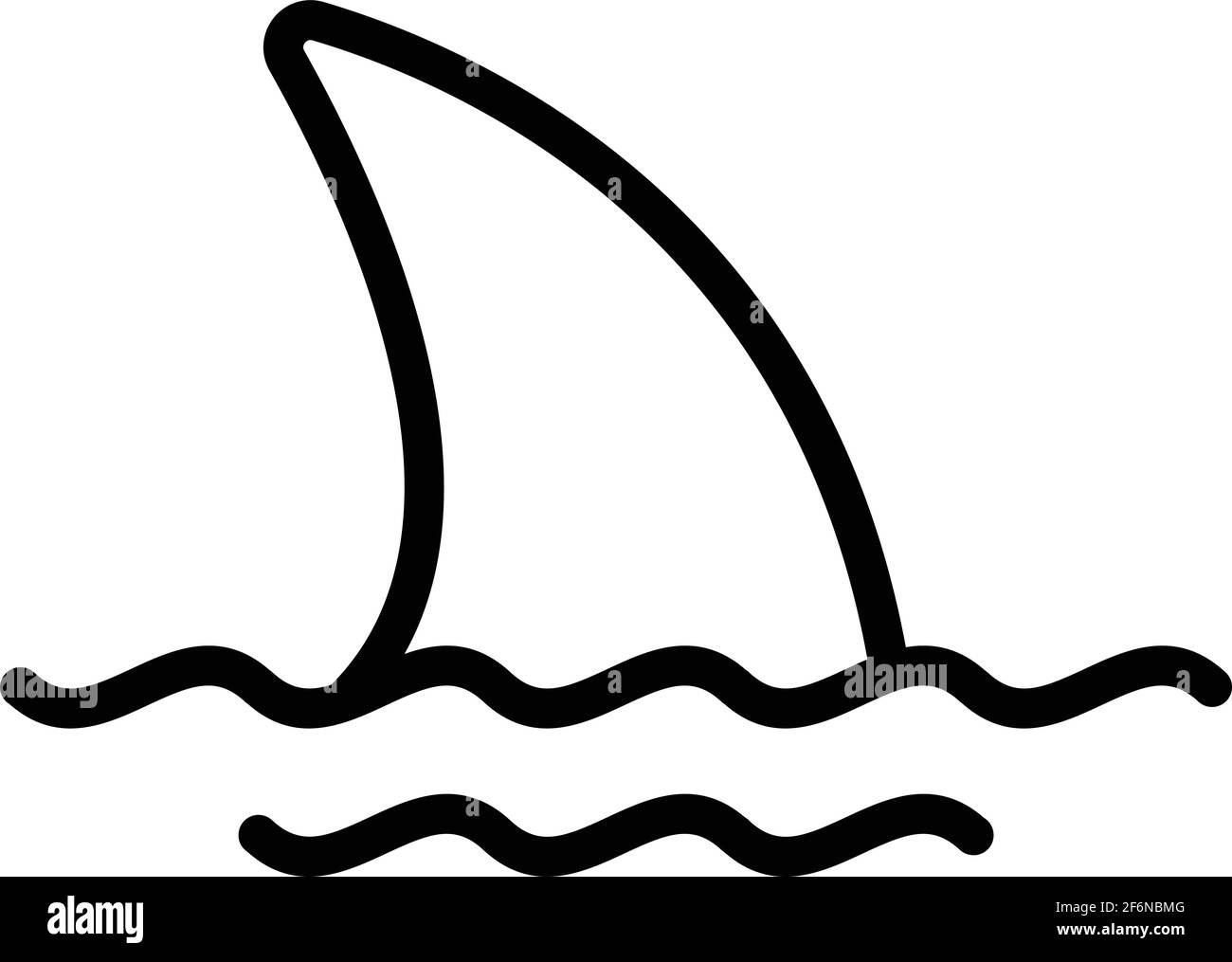 Icona delle balene sott'acqua. Contorno sott'acqua balena vettore icona per web design isolato su sfondo bianco Illustrazione Vettoriale