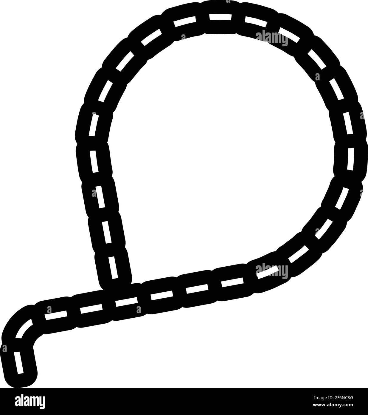 Icona attrezzatura lazo. Icona vettoriale attrezzatura lazo outline per web design isolato su sfondo bianco Illustrazione Vettoriale