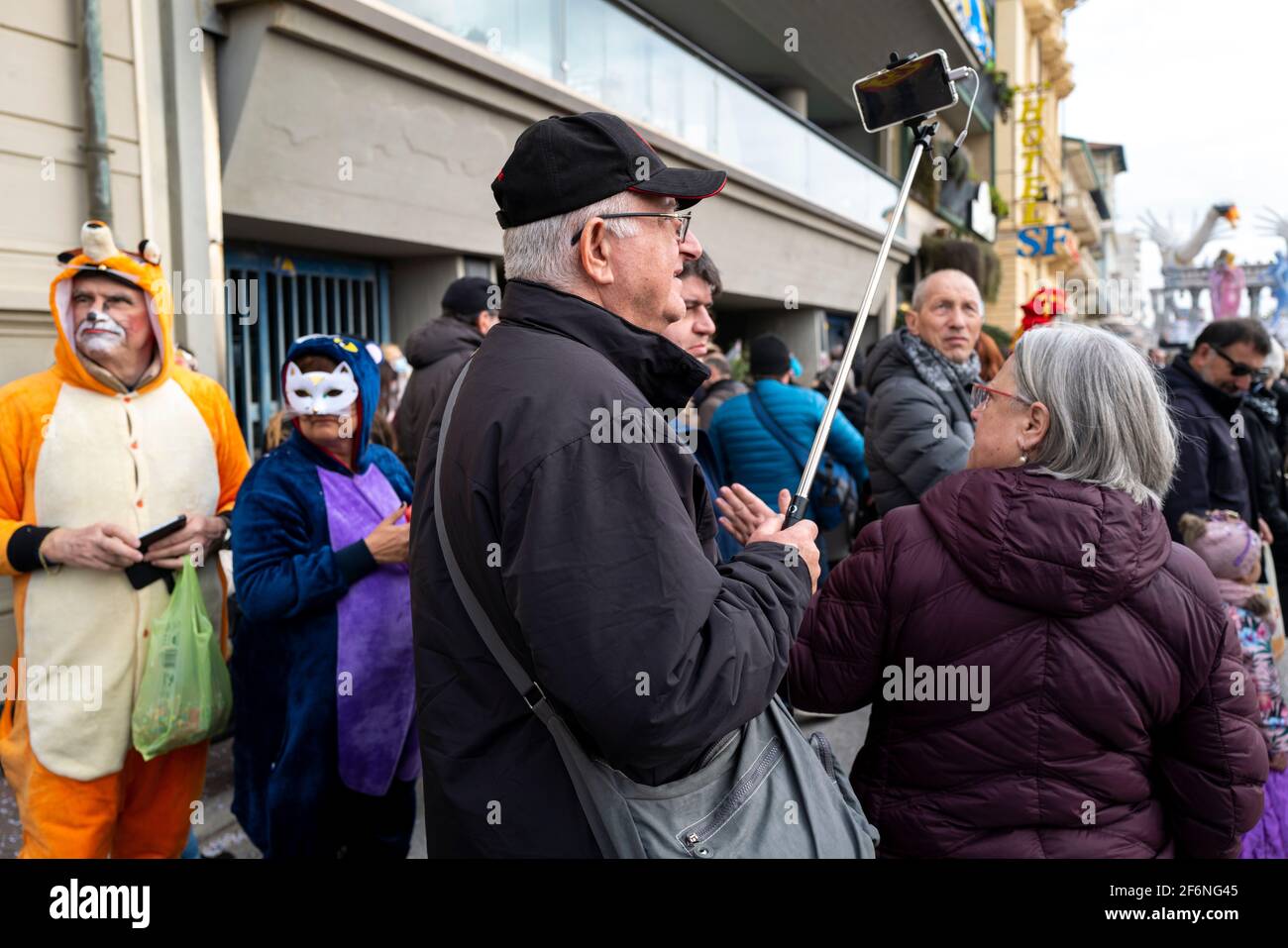 Carnevale di Viareggio Foto Stock