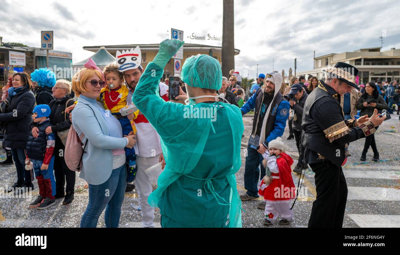 Carnevale di Viareggio Foto Stock