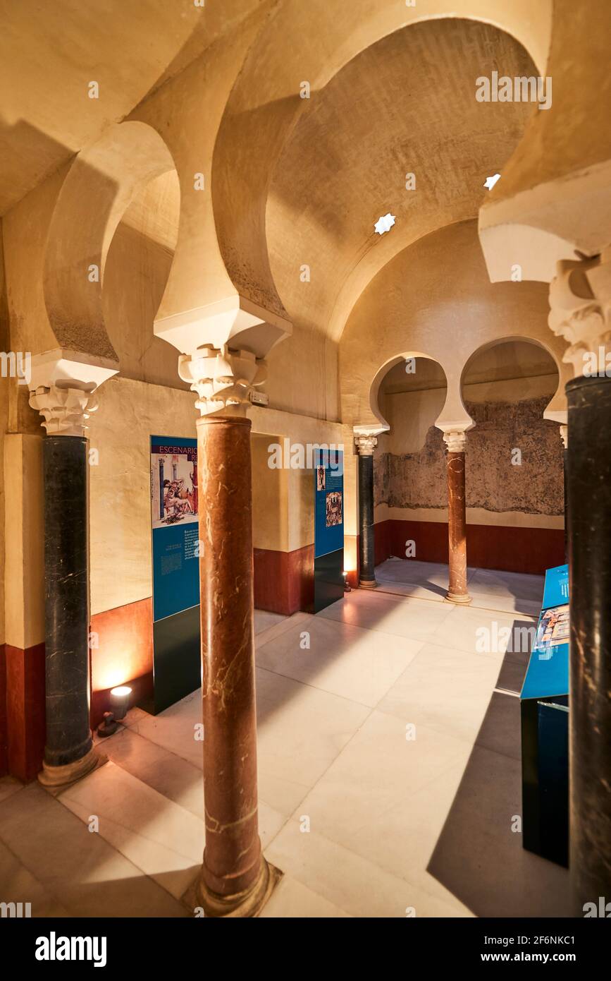 Cordova, Andalusia. Spagna, dicembre 28 2016, Baños del Alcázar Califal Foto Stock