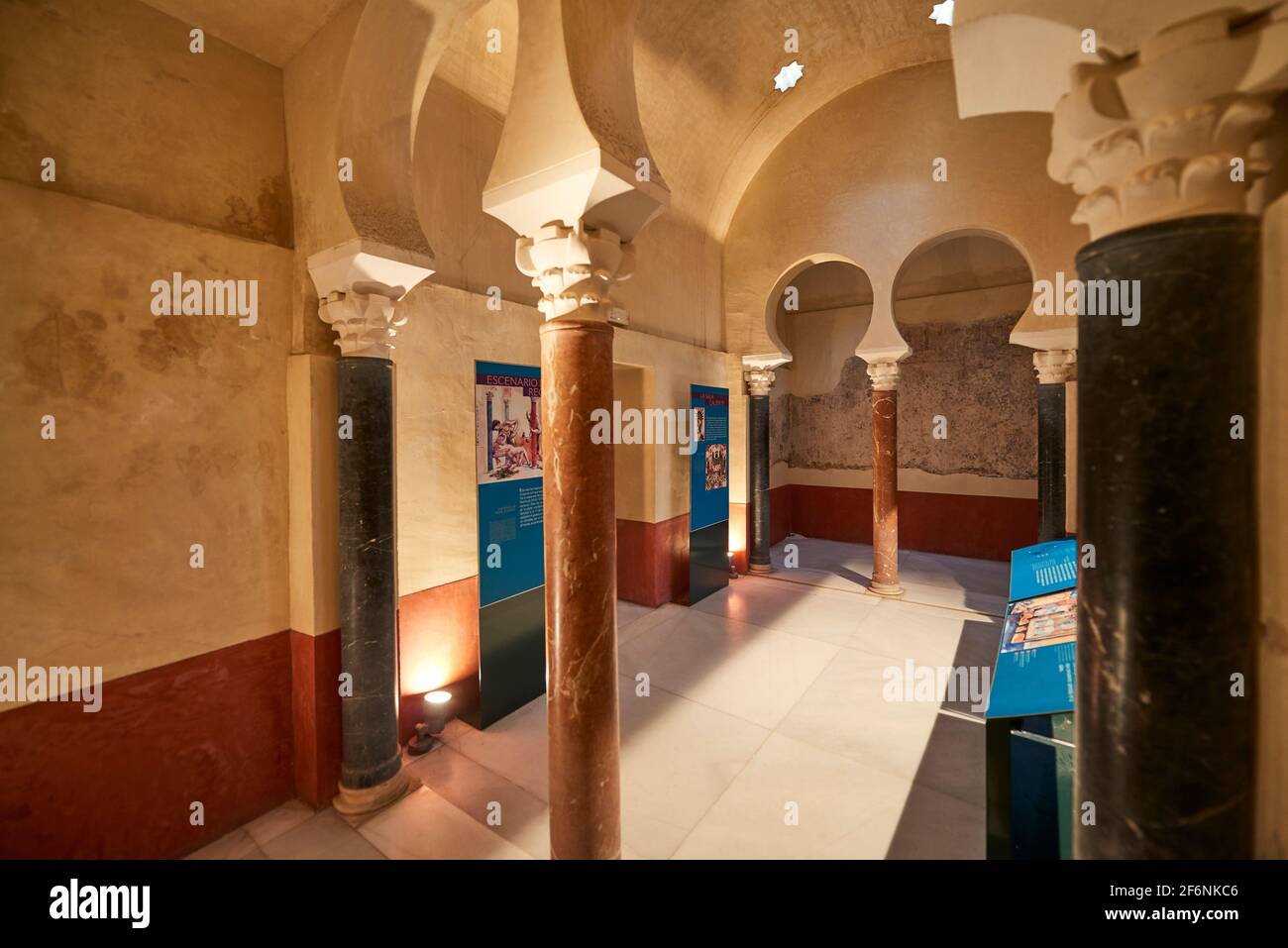 Cordova, Andalusia. Spagna, dicembre 28 2016, Baños del Alcázar Califal Foto Stock