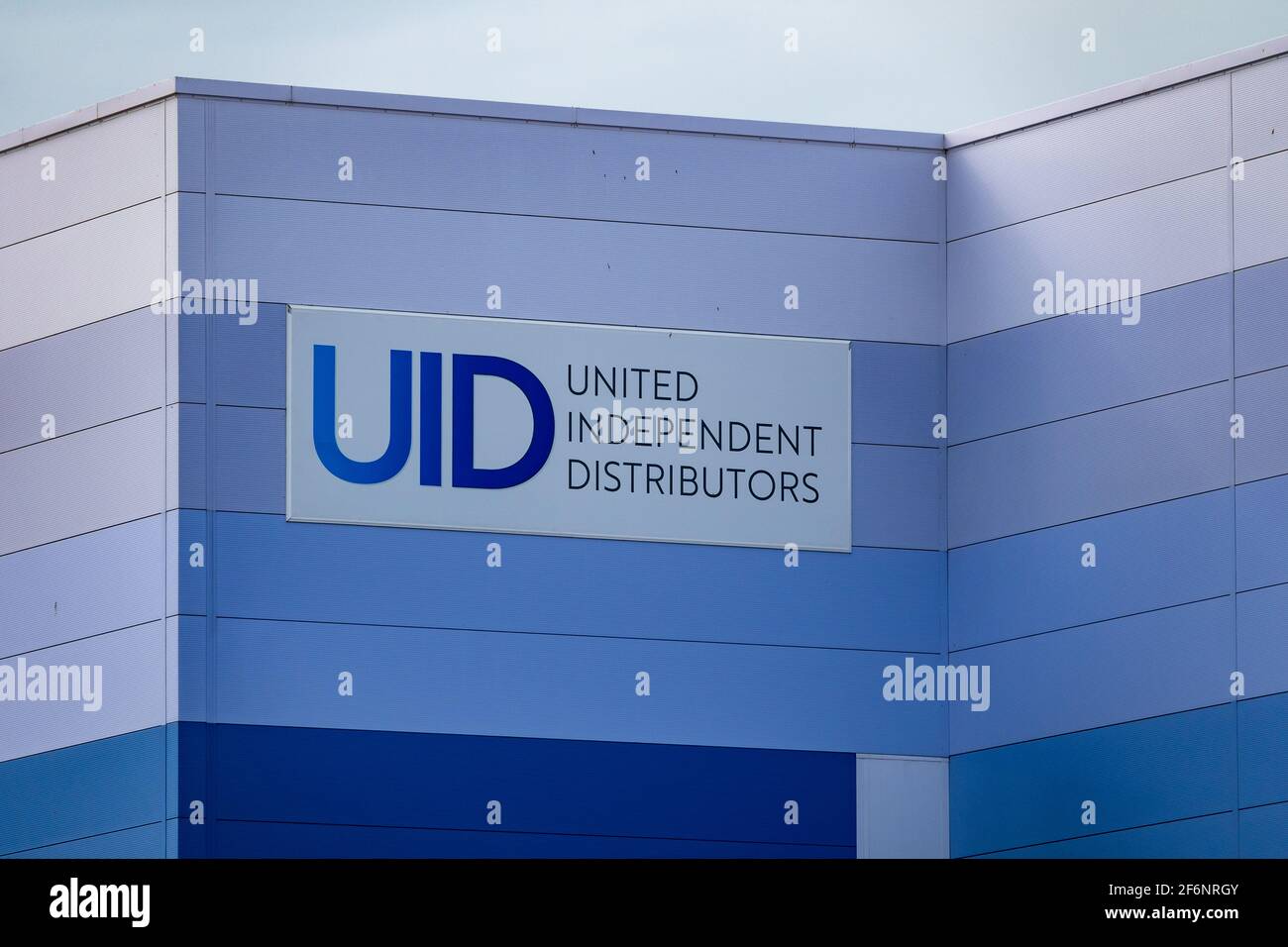 UID, distributori indipendenti uniti, Biggleswade, Bedfordshire, Regno Unito. Foto Stock