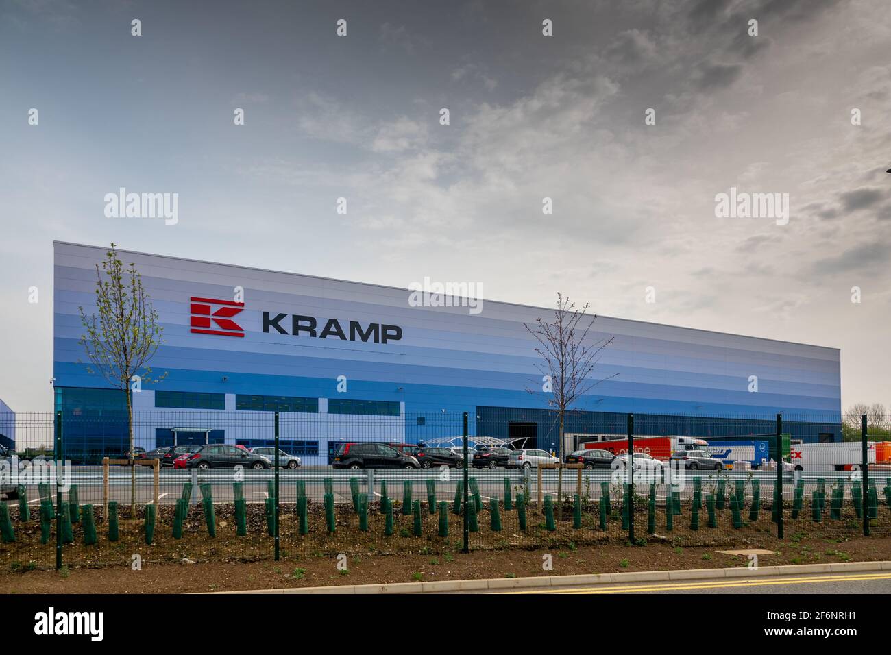 Kramp UK Ltd, centro di distribuzione, unità 5, Lancaster Way, Biggleswade, SG18 8YL. Foto Stock